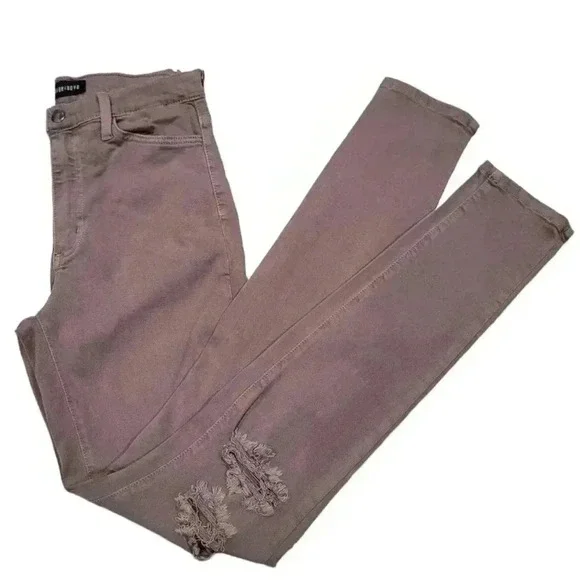 Fashion Nova High Waisted Pink Wash Skinny Jeans Stretchy Sexy Denim Size 9 - Picture 2 of 12